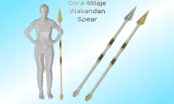 Dora Milaje / Wakanda Spear | Black Panther | Falcon and Winter Solider | Includes Themed Plinth for Display| By CC3D
