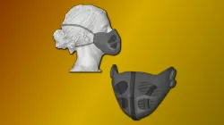 Dune 2020 Fremen Stillsuit Mask | Cosplay & Adaptable for Covid-19 Mask Undergarments | Sci-if Weapon | Fitting Instructions (Link Below)
