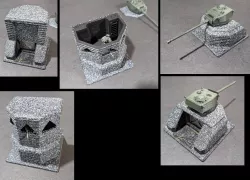 DUST 1947 / 1948 - 1x1 Tile Modular Turret Bunker & Sniper Tower
