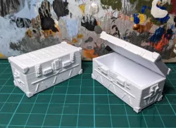 Dust 1947 / 1948 - 28mm Ammo Crate, Blank and Japanese Themed