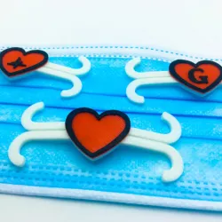 Ear Saver for face mask | Love Heart Custom Face Mask Holder | Ear saver | Mask Grips | Handmade in the UK | Mask Extender | Easter gift