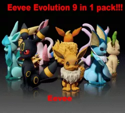 Eevee Evolution 9 in 1 pack - EEVEE EVOLUTION-POKÉMON FIGURINE - 3D PRINT MODEL