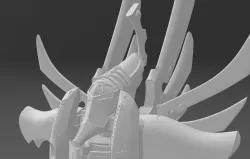 Eldar Warlock Titan Head