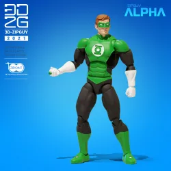EMERALD GUY action figure (ZIPGUY ALPHA UPGRADE KIT)