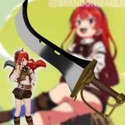 Eris Boreas Greyrat Cursed Sword - Mushoku Tensei: Isekai Ittara Honki Dasu