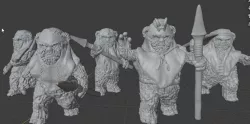 Ewok Warriors (star wars legion scale)