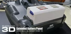 Extended battery panel for Turnigy 9X and Flysky 9X