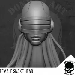 Female Snake Head for action figures