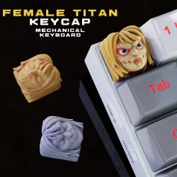 Female Titan Annie - Keycap 3D for mechanical keyboard - AOT SNK