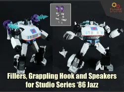 Fillers, Grappling Hook and Speakers for Transformers SS86 Jazz