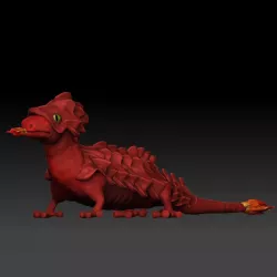 Fire Gecko - Flame Lizard