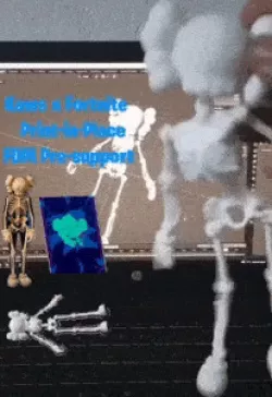 Flexi Kaws x Fortnite Skeleton