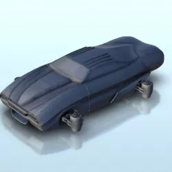 Flying car with reactors 6 - Vehicle tank SF Science-Fiction Sci-Fi Necromunda
