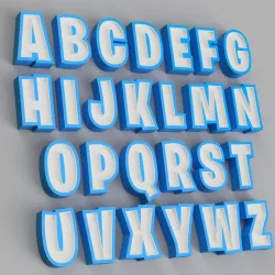 FONT NAMELED - FORTNITE - ALPHABET - CREATE ALL WORDS IN LED LAMP