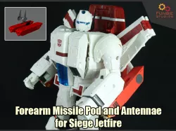 Forearm Missile Pod and Antennae for Transformers WFC Siege Jetfire