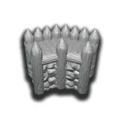 Frontier Fort Wall with a 45-degree angle