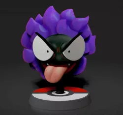 Gastly-Halloween - FAN ART - POKÉMON FIGURINE - 3D PRINT MODEL