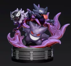 Gengar Evolution (Diorama Pokemon )