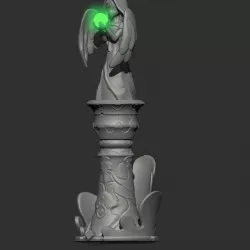 Genshin Impact - Anemo statue / LED lamp