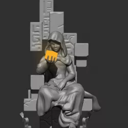 Genshin Impact - Geo Archon statue