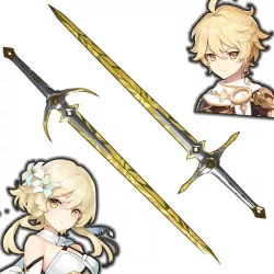 Genshin Impact Traveler's Original Swords -- Aether and Lumine -- Sliced Print Ready