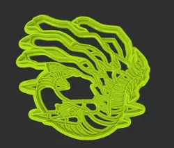 Giratina cookie cutter