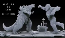 Godzilla vs Kong Diorama Monsterverse