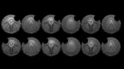 Greek Inspired Sci Fi Shields