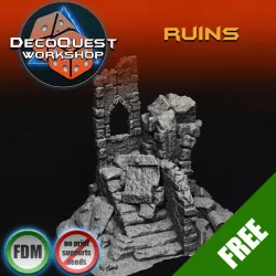 Grimdark ruins 28mm scale