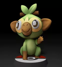 Grookey- FAN ART - POKÉMON FIGURINE - 3D PRINT MODEL