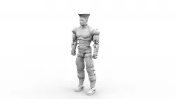 Guile Street Fighter action figure articulated