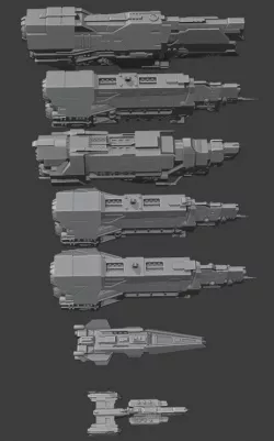 Halo star ships collection