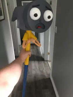 Hammer Head Morty Pick Axe From Fortnite STL Life Sized