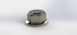 HEX NUT WITH FLANGE DIN-6923 (M4/M8) SCALE 1/12