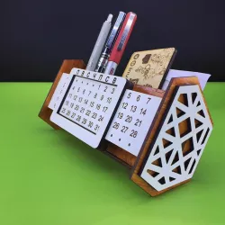 infinite calendar, for laser cutting, cdr dxf file,