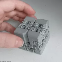 Infinity Cube with Gear Hinges