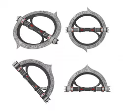 Inquisitor Lightsaber | Unique Folding/Duel Mode Design | Includes Thematic Saber Plinth | By Collins Creations 3D