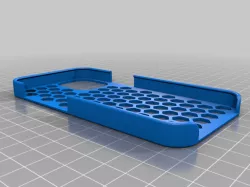 Iphone 13 mini case with a hexagonal tile pattern