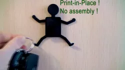 Key Hanger, printed-in-place, no support