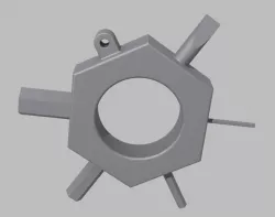 Keychain Allen wrench multi-tool