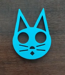 Kitty defense keychain