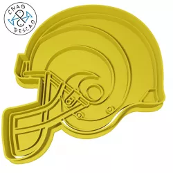 LA Rams Helmet - NFL - Cookie Cutter - Fondant - Polymer Clay