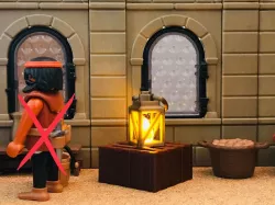 LANTERN LED LANTERN MEDIEVAL WEST NATIVITY SCENE SCALE FIGURES PLAYMOBIL
