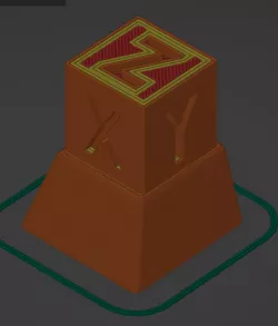 Mechanical Keyboard Keycap of Calibration Cube shape 2