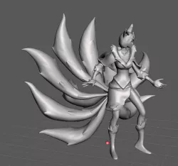 Midnight Ahri 3D Model