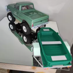 MINI MICRO CRAWLER AXIAL SCX24 FISHNG BOAT TRAILER