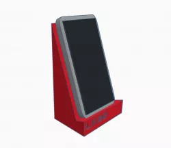 Modern office Desk phone dock stand mount "Red"