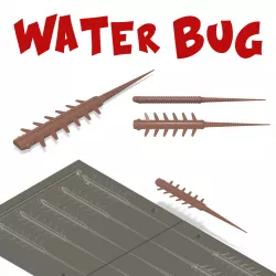Mold Water Bug : Fishing lure Softbait mold 3D STL file for CNC and 3D Print