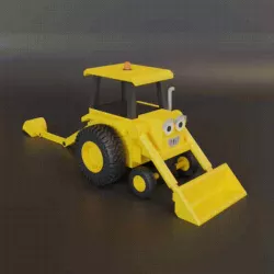 Moving 3D printable Bob the Builder Scoop