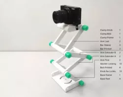 Multipurpose camera tripod
